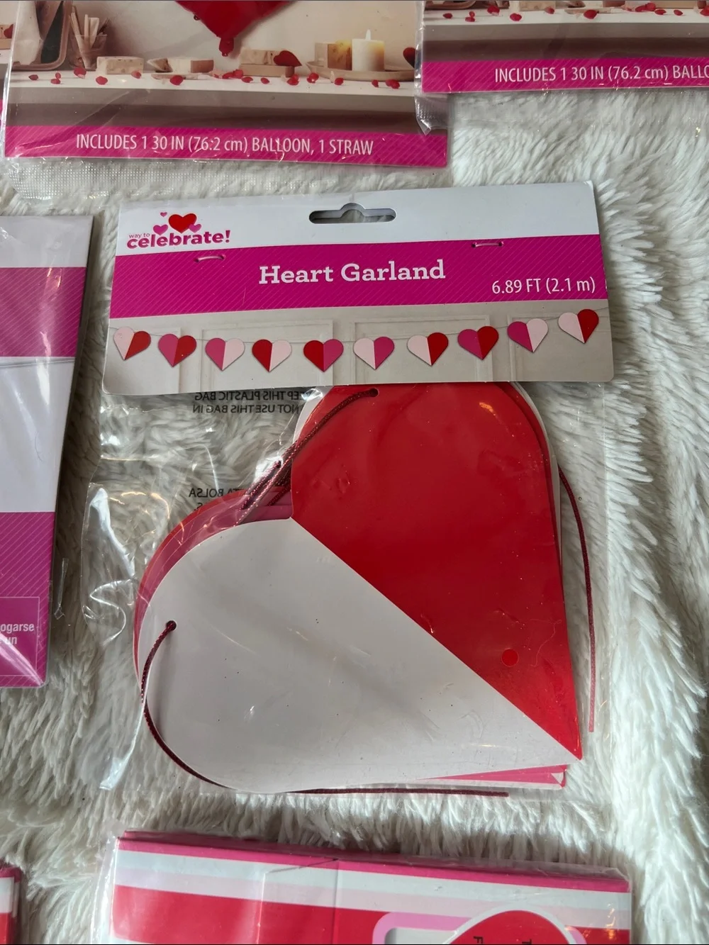 Valentine’s Day Decor Craft Bundle Balloon treat box garland